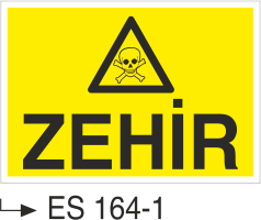 Zehirli Madde Levhaları - Zehir Es 164-1