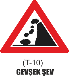 Trafik Tabelaları - Gevşek Şev Tabelası T-10