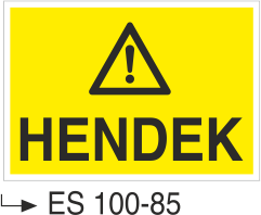İnşaat Uyarı ve İkaz Levhaları - Hendek Es 100-85